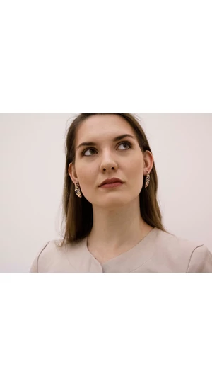 Kinga Horányi: IKIIKI ezüst fülbevaló / multi
