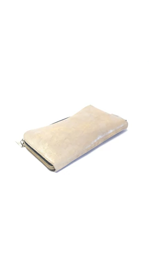 Artista: Drapp bőr clutch, szíjjal