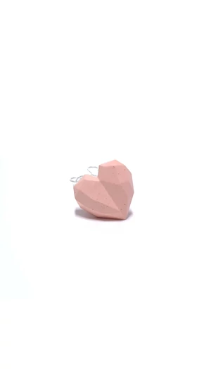 Bibeton: Pink szív medál