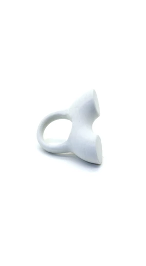 Botos Balázs: Horny Ring V White gyűrű