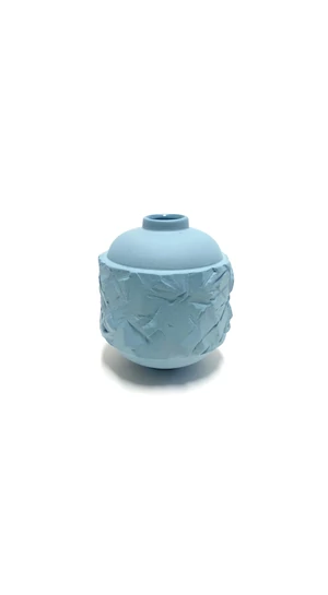Botos Balázs: Rocky Vase Mini / szürkéskék váza