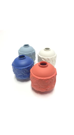 Botos Balázs: Rocky Vase Mini/ fehér váza
