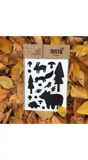 JUSTa Erdő falmatrica - fekete