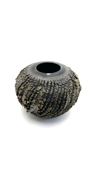 Károlyi Ildikó: Arbatax / nem vízálló / Raku / magasság 16cm, ø 18cm