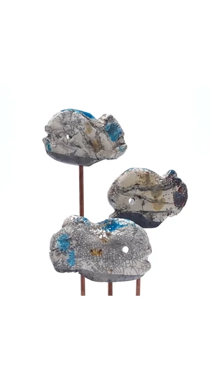 Kiss Gabi: Halak / Raku kerámia / magasság 42 cm