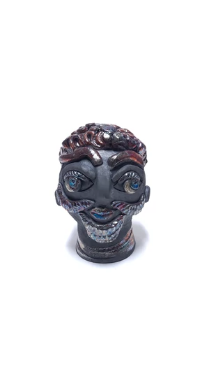 Kiss Gabi: Pár / Raku kerámia / magasság 17 cm