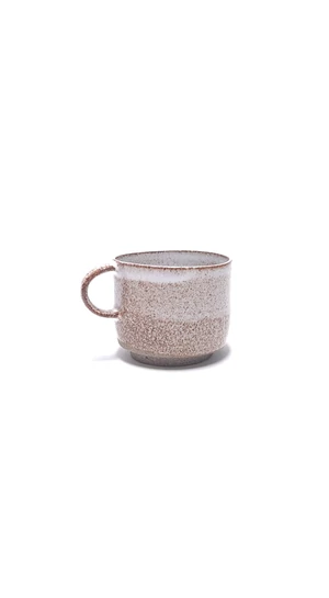 Ksenia Wallenstein: Fehérpöttyös bögre / magasság 6cm, ø 8cm