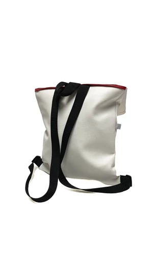 MADO: Square bag / Fehér - piros csíkkal