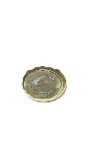 OHO CERAMICS: Zöld kicsi kerámiatál