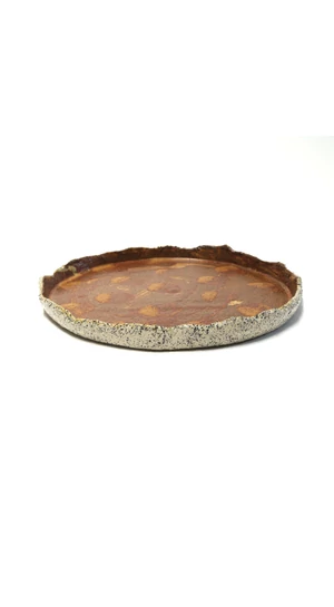 OHO CERAMICS: Nagy bordó kerámiatál