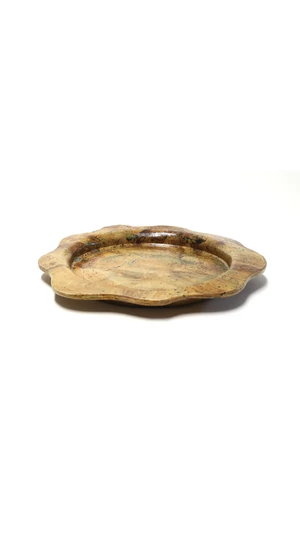 OHO CERAMICS: Fodros világos kerámiatál