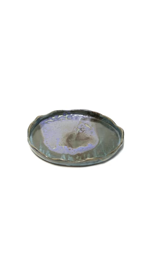 OHO CERAMICS: Kékfoltos kerámiatál