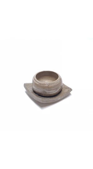 OHO CERAMICS: Csíkos presszós alátéttel