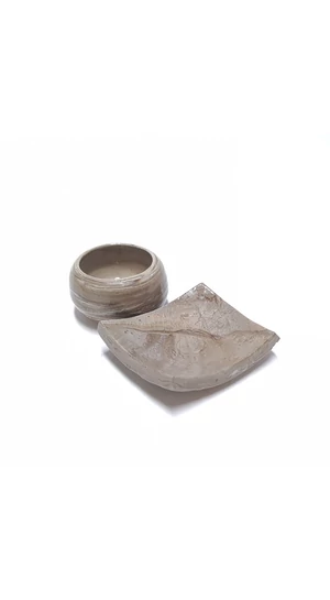 OHO CERAMICS: Csíkos presszós alátéttel