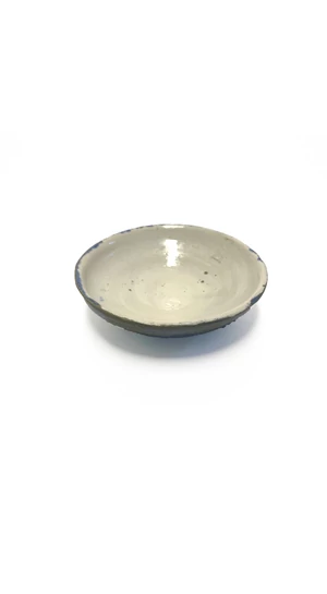 OHO CERAMICS: Kékfoltos tál