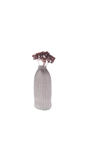 Pastel Ceramics: Bordás fehér váza / magasság 18cm
