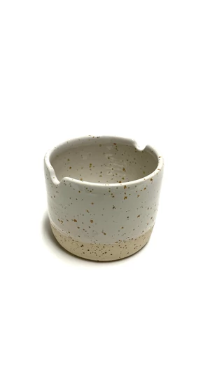 Pastel Ceramics:  Négyzet paletta és ecsettartó tálka n1 / ø 8cm