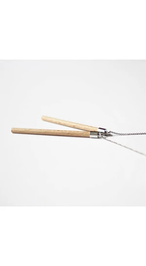 Personal Perception: Wood Necklace / fa nyakánc, hosszú