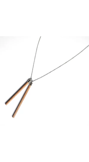 Personal Perception: Wood Necklace / fa nyakánc, hosszú