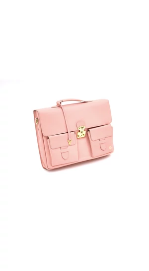 REQU Design: Púder színű bőr business bag