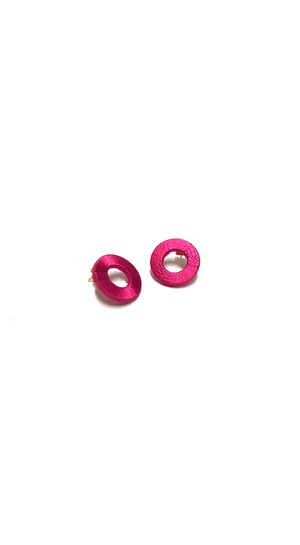 TIA Design: Kör fülbevaló - pink