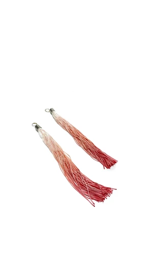 TIA Design: Rojtos fülbevaló ombre - bordó