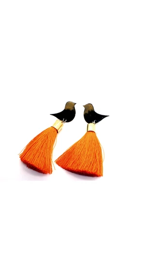 Bakos Natália: Narancs Oriole fülbevaló