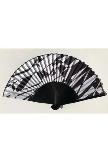 Artfans: Fekete-fehér absztrakt - művészi legyező