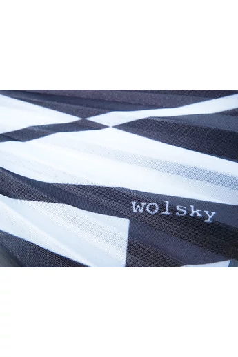 Artfans: Fekete-fehér absztrakt - művészi legyező