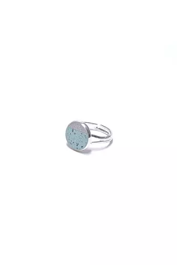 Bibeton: Kék/ezüst - állítható kicsi gyűrű