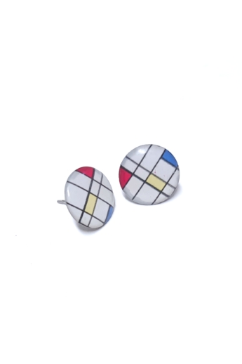 COTA: Kör "Mondrian" fülbevaló