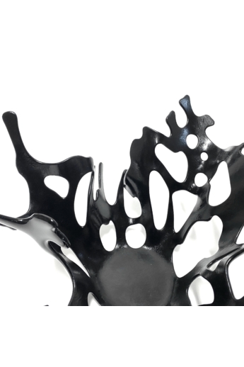 Deák Design: Korall üveg tál - fekete