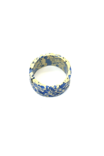 Kinga Horányi: IKIIKI ezüst gyűrű / kék