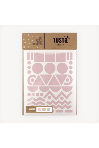 JUSTa Flash falmatrica - Frisco - Bézs+Rózsaszín+Szürke
