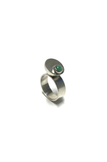 Krizokolla: Egyensúly ezüst gyűrű No1
