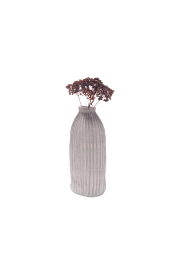 Pastel Ceramics: Bordás fehér váza / magasság 18cm