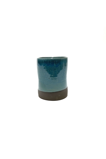 Pastel Ceramics:  Zöld nyomott bögre / magasság 8cm, ø 8cm