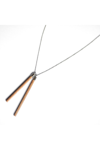 Personal Perception: Wood Necklace / fa nyakánc, hosszú
