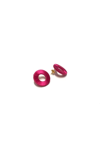 TIA Design: Kör fülbevaló - pink