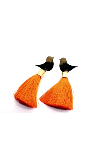 Bakos Natália: Narancs Oriole fülbevaló
