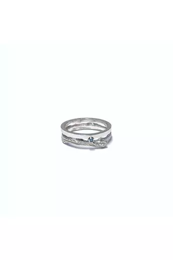 Visnyei Diána: Lignum Geometricus Superior ezüst gyűrű