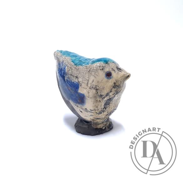Kiss Gabi: Madár n2 / Raku kerámia / magasság 8 cm