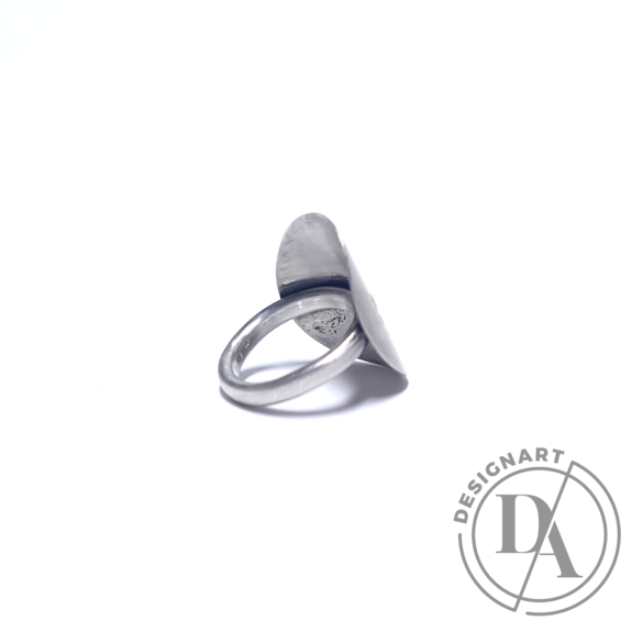 Krizokolla: Pajzs ezüstgyűrű
