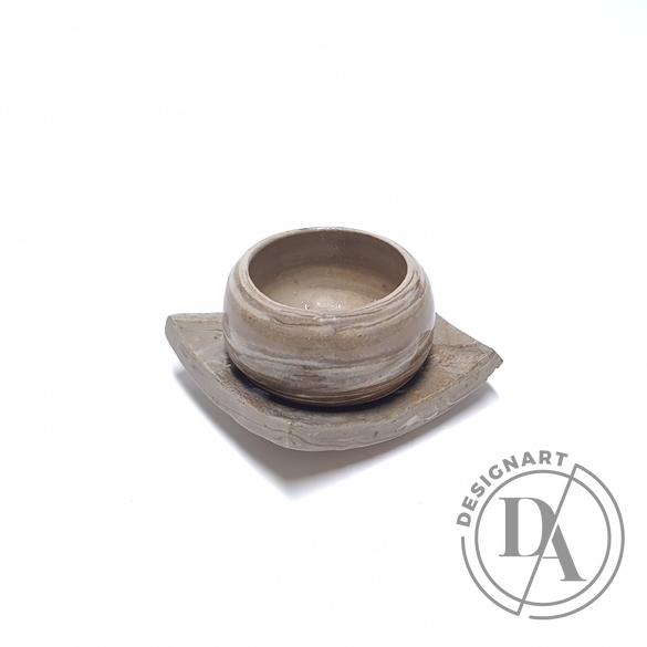 OHO CERAMICS: Csíkos presszós alátéttel