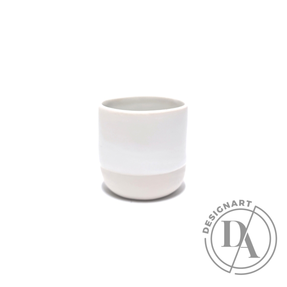 Pastel Ceramics: Fehér csésze / magasság 8cm, ø 7cm