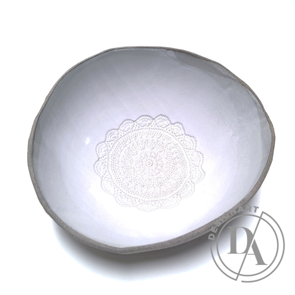 Pastel Ceramics: Nagy mintás salátástál / ø25cm