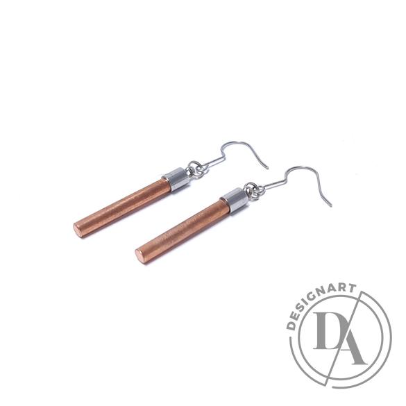 Personal Perception: Steel Earrings / acél fülbevaló, hosszú