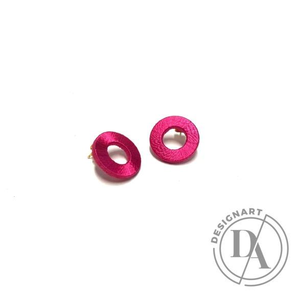 TIA Design: Kör fülbevaló - pink