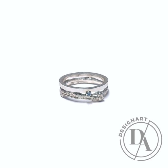 Visnyei Diána: Lignum Geometricus Superior ezüst gyűrű